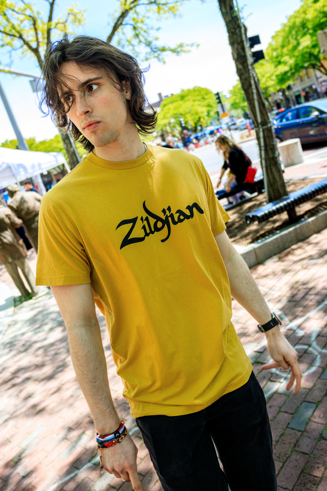 Zildjian Classic Logo T-Shirt in Gold - L 
