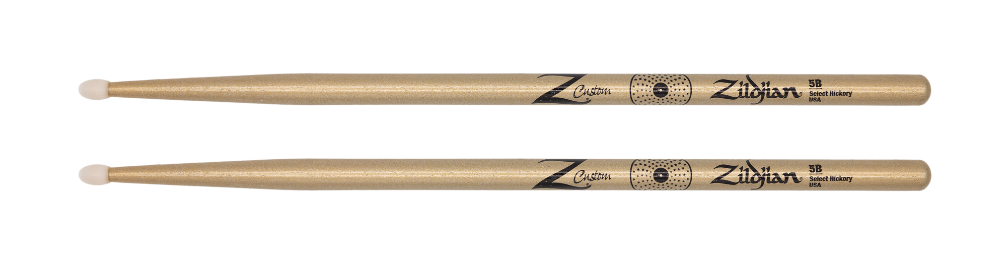 Zildjian Limited Edition Z Custom Gold Chroma Nylon Drumsticks - 5B