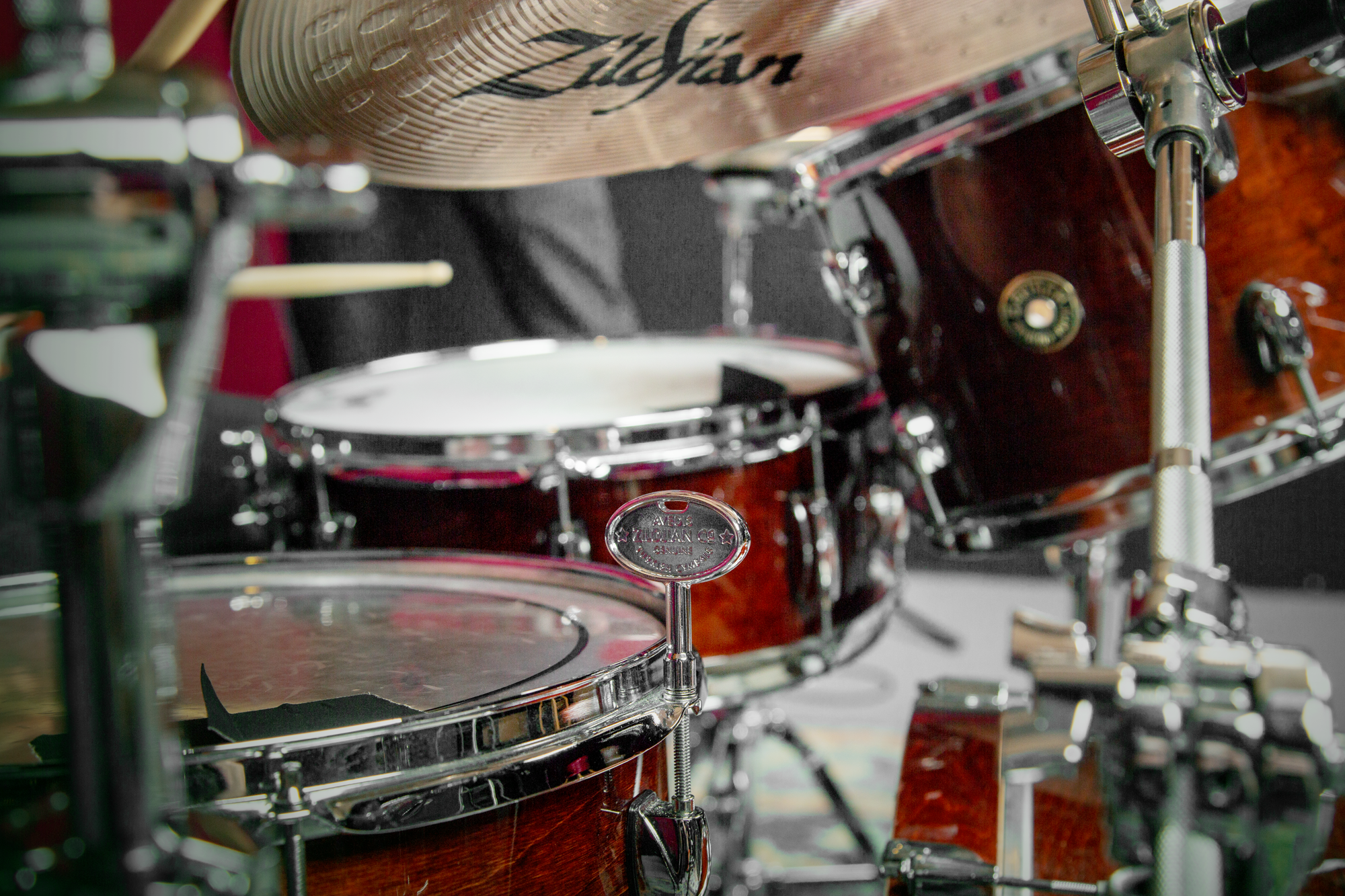 Zildjian Chrome Drum Key with Zildjian Trademark
