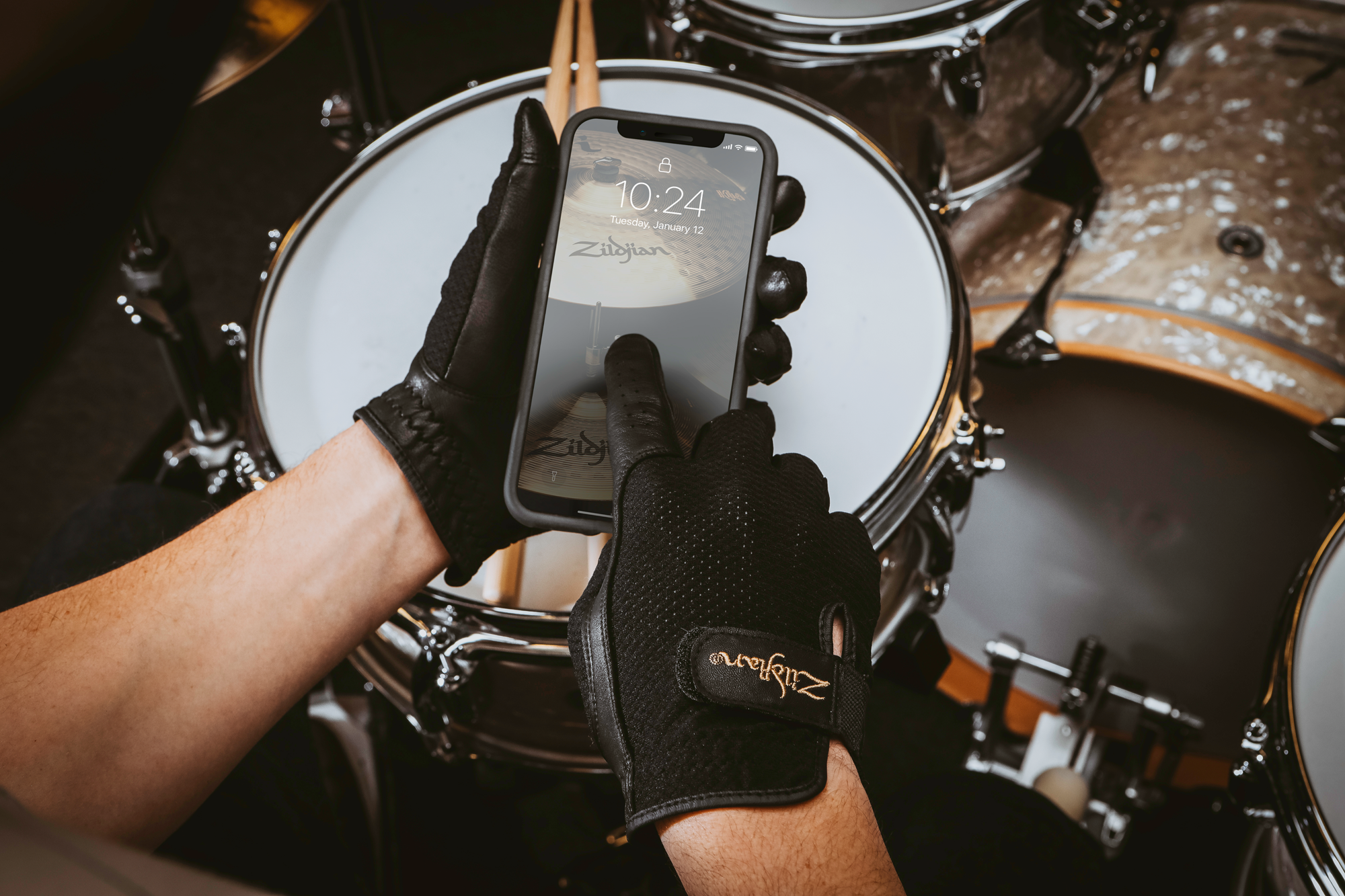 Zildjian Touchscreen Handschuhe für Drummer - M