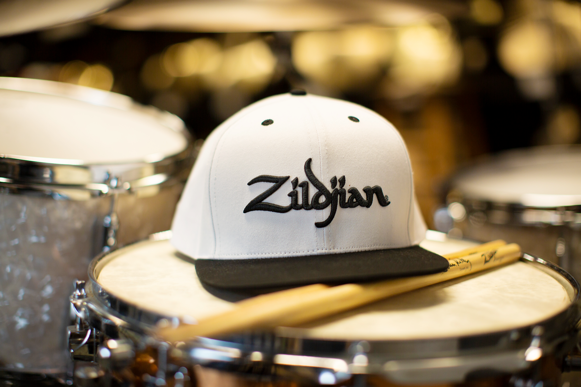 Zildjian Gray 6-Panel Snapback Hat