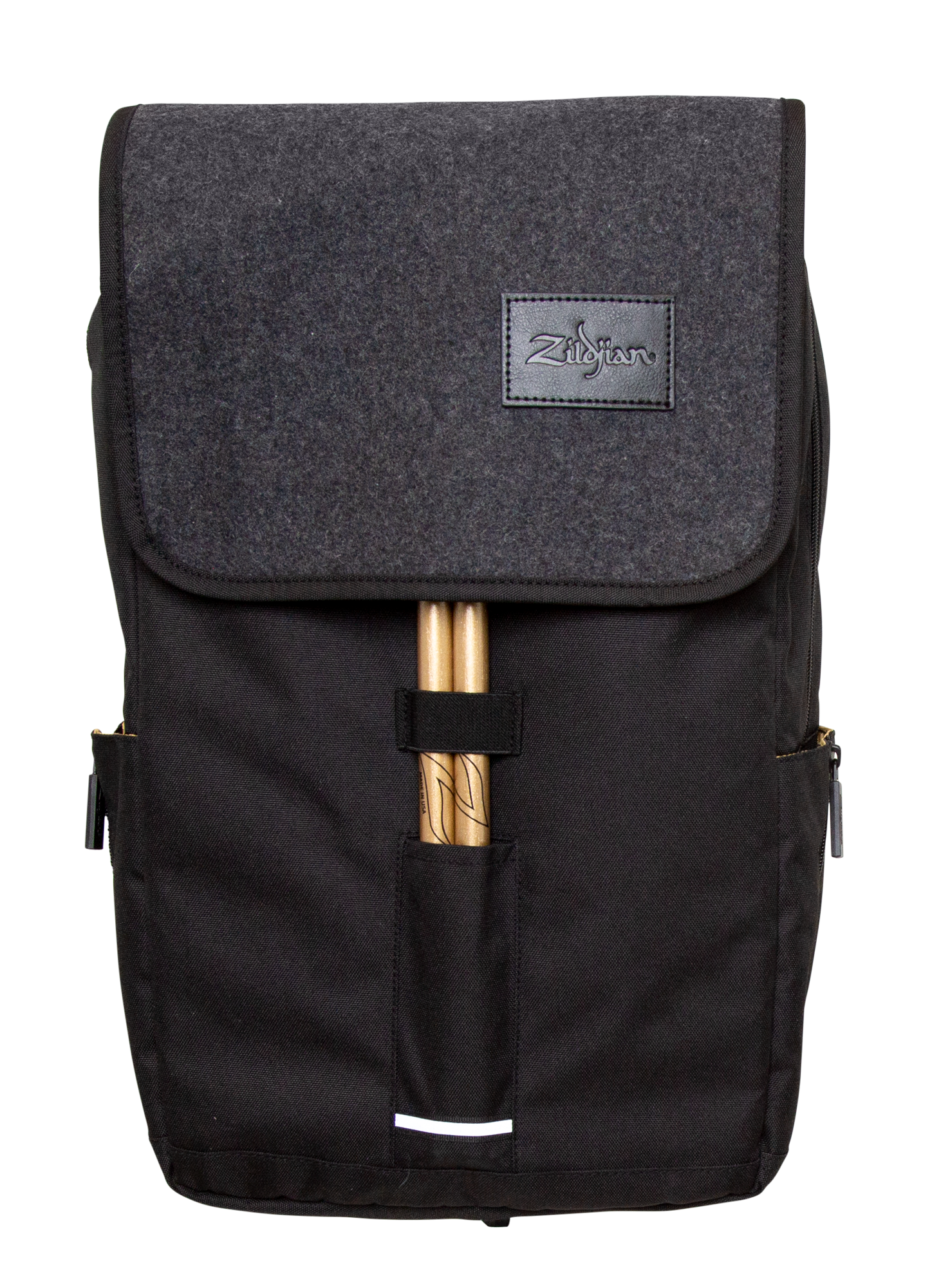 Zildjian Gray Flap Black Laptop Backpack
