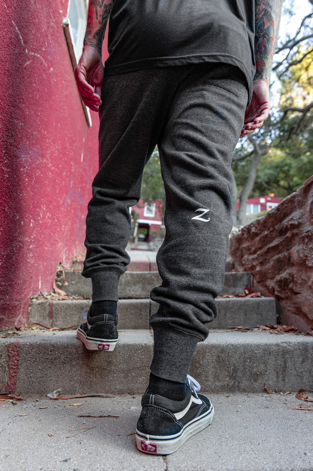 Zildjian Fleece-Jogginghose in Grau - L 