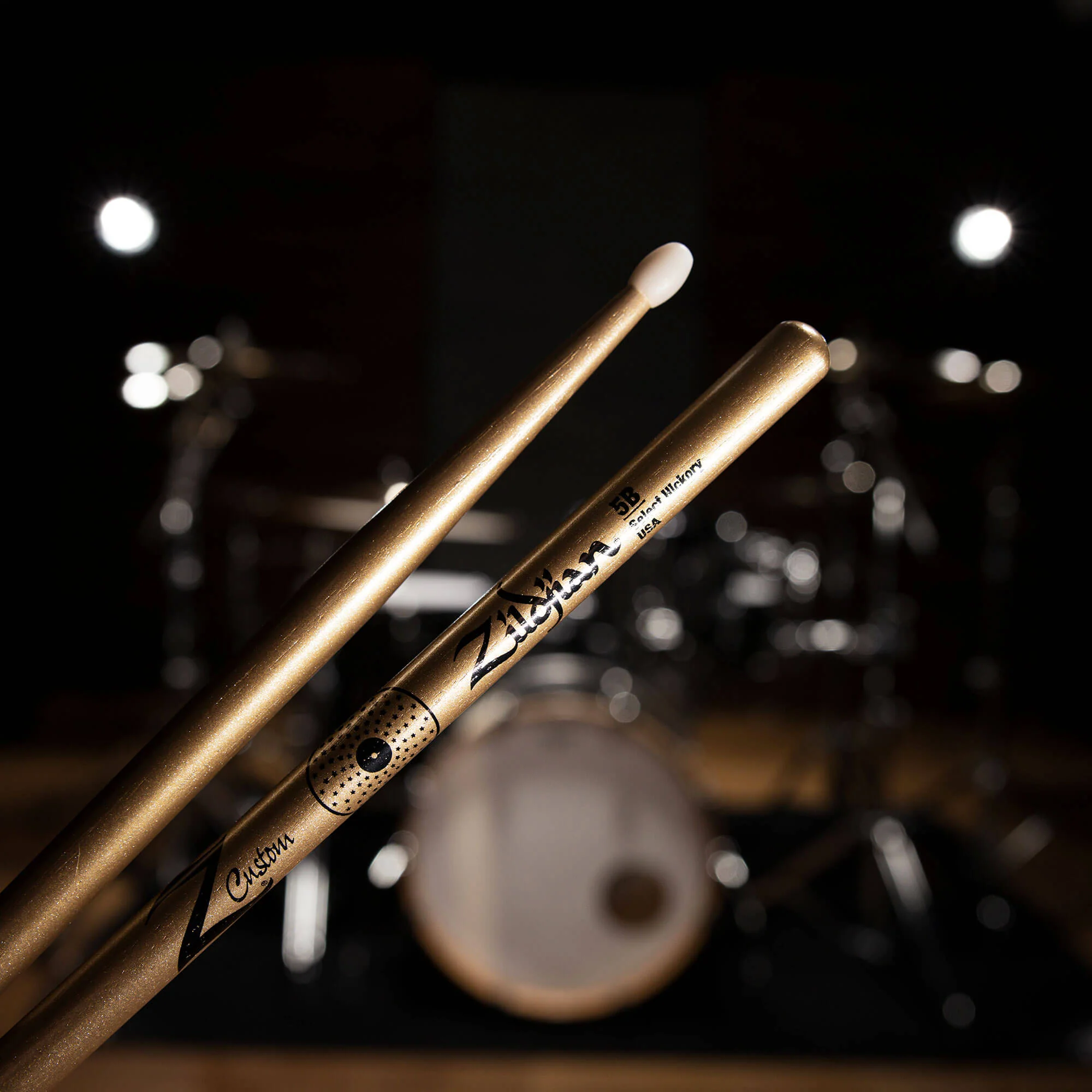 Zildjian Limited Edition Z Custom Gold Chroma Nylon Drumsticks - 5B