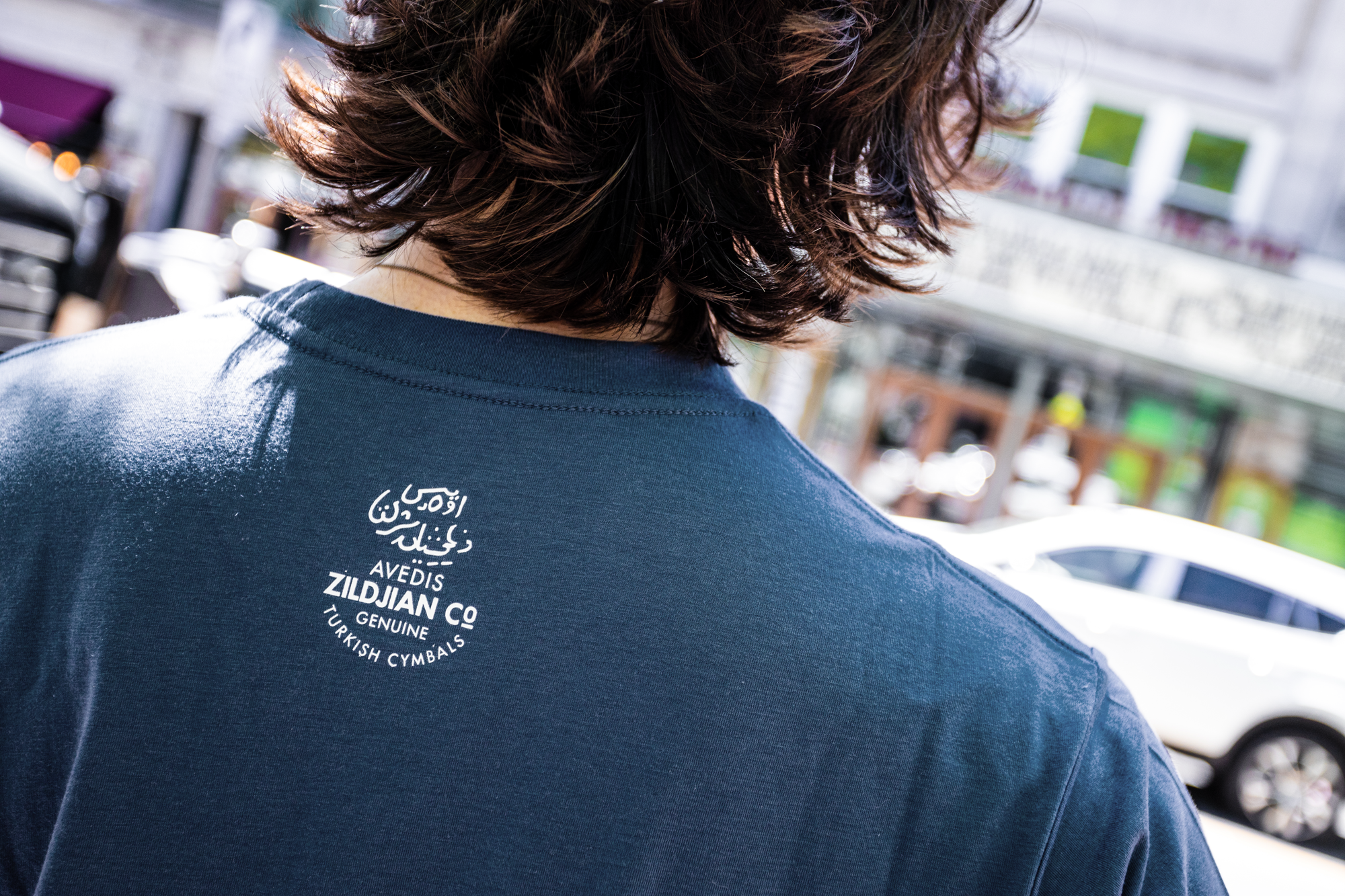Zildjian Classic Logo T-Shirt in Blau - Größe XL 