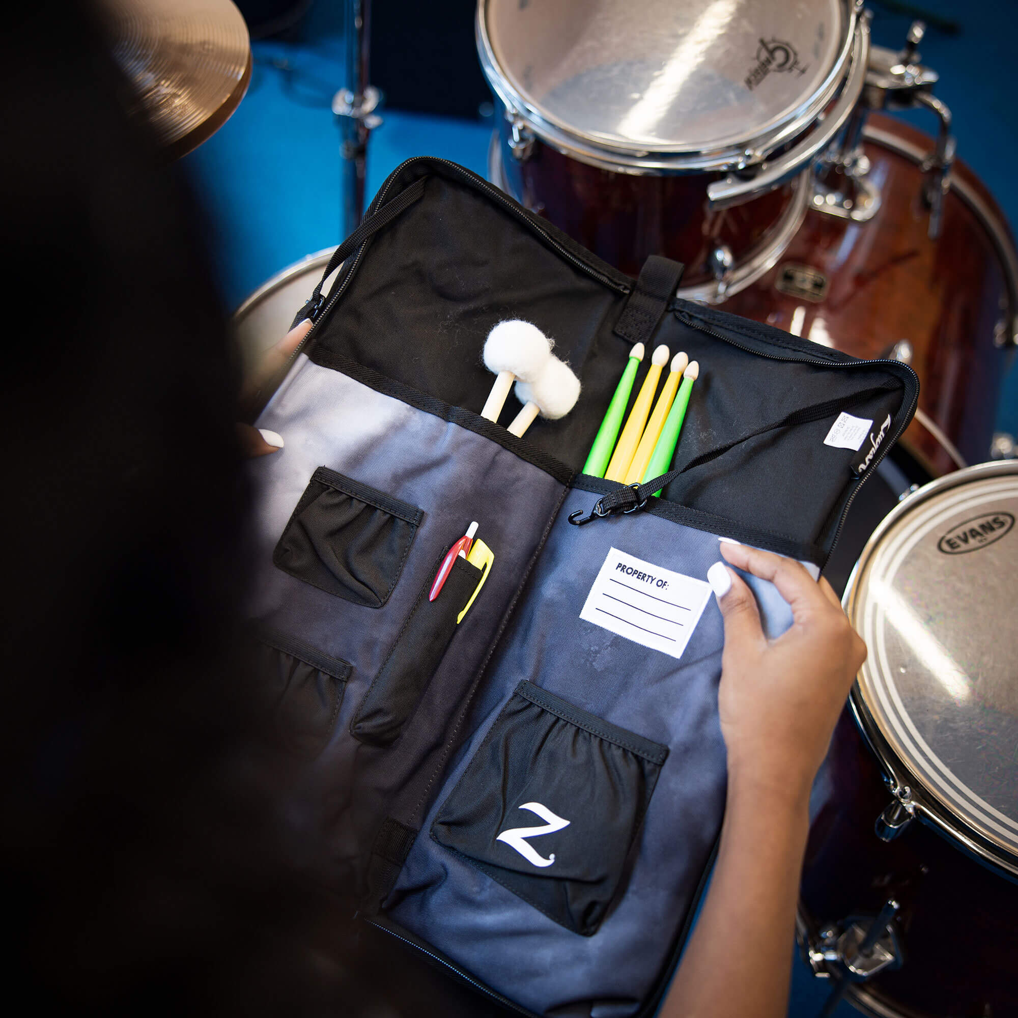 Zildjian Student Rucksack in Black Rain Cloud