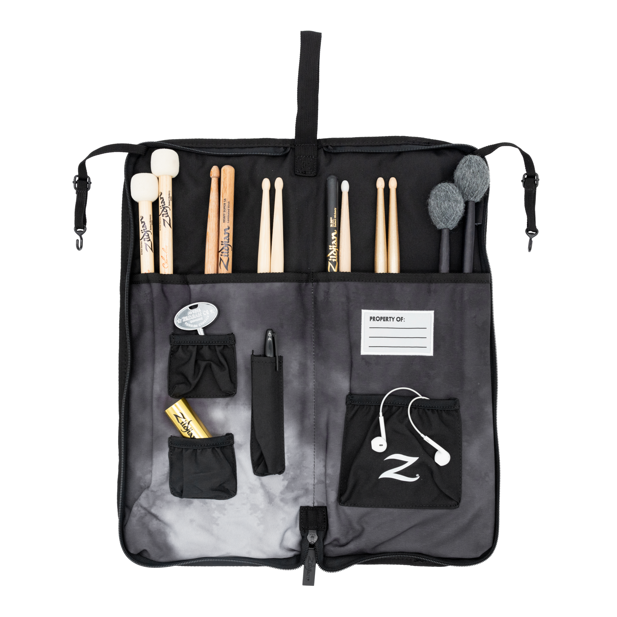 Zildjian Student Stocktasche in Black Rain Cloud