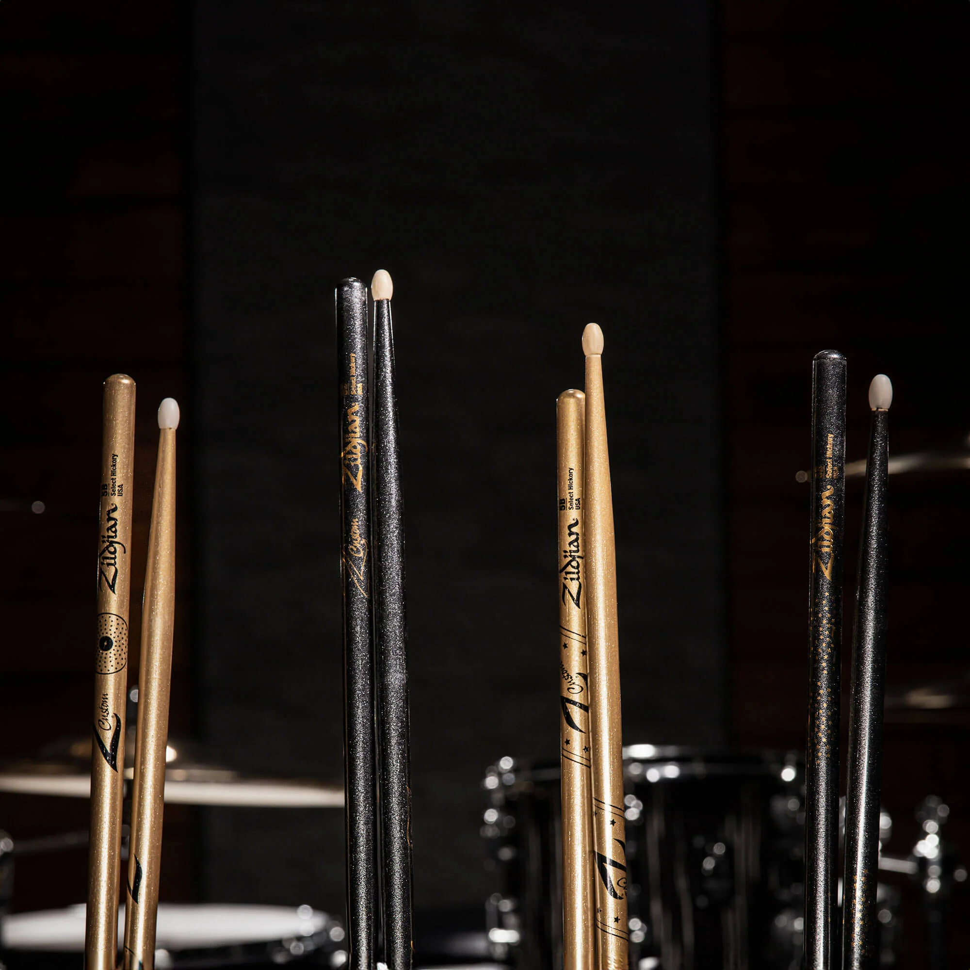Zildjian Limited Edition Z Custom Gold Chroma Wood Drumsticks - Rock