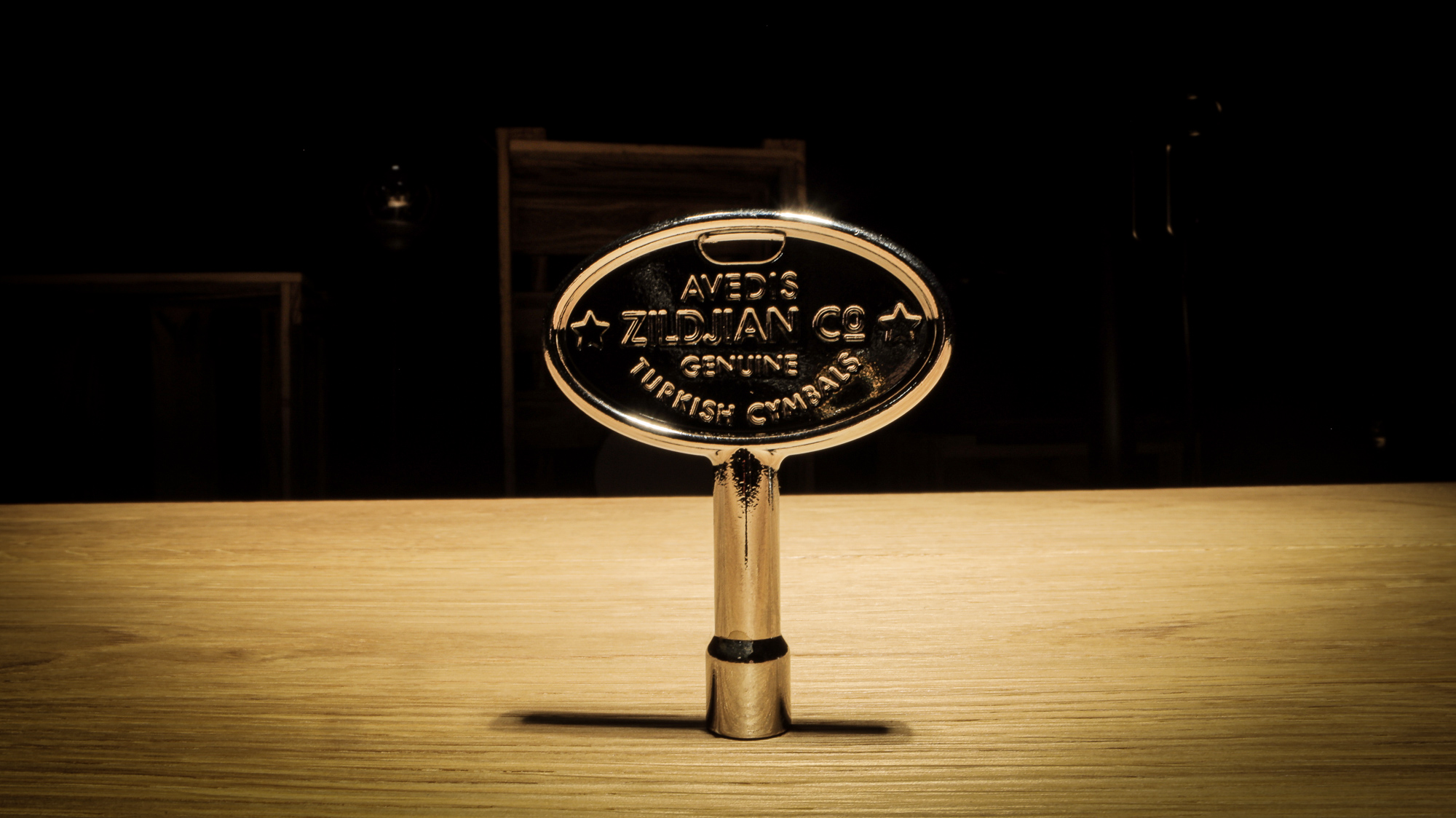 Zildjian Chrome Drum Key with Zildjian Trademark